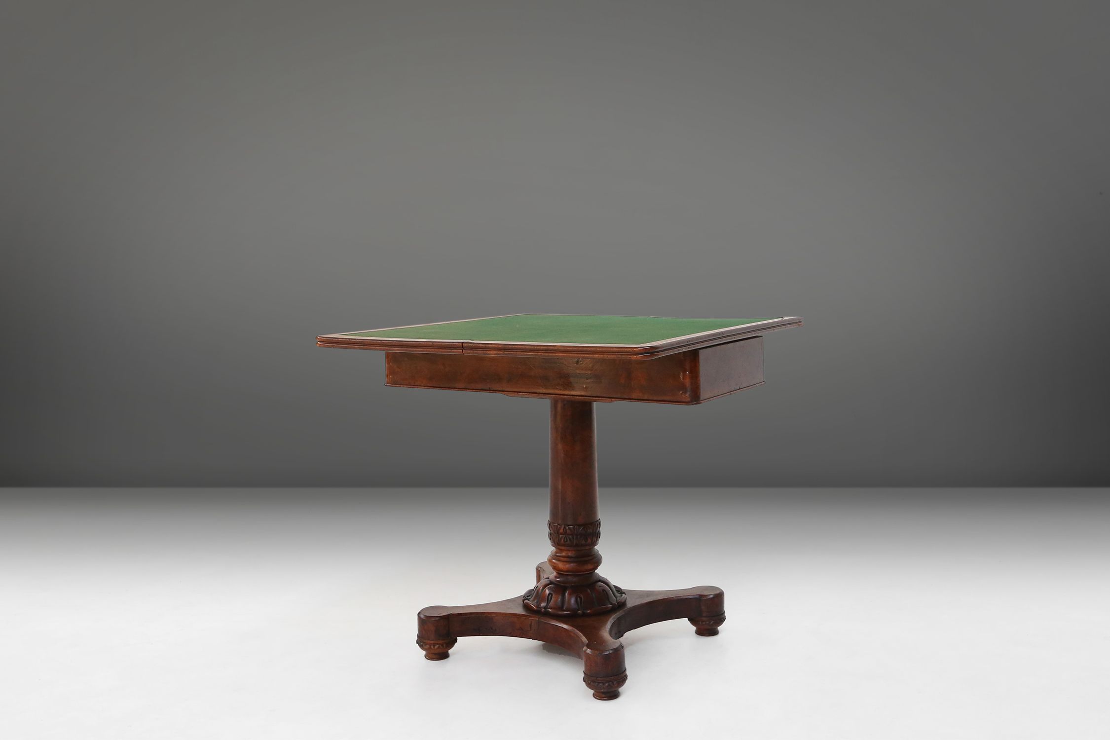 Victorian burl wood Folding Card Console Table, UK 19th Centurythumbnail